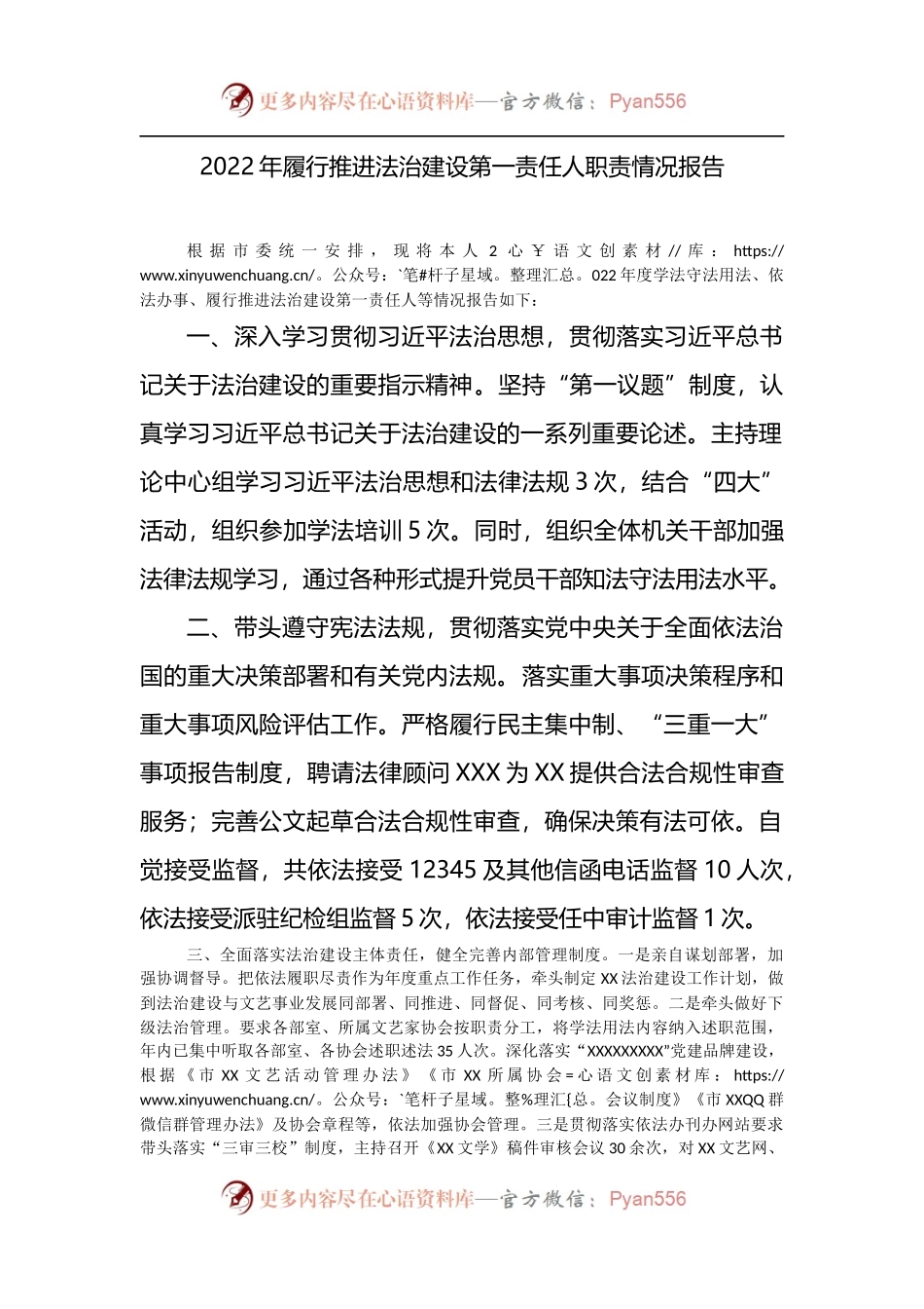 2022年履行推进法治建设第一责任人职责情况报告.docx_第1页
