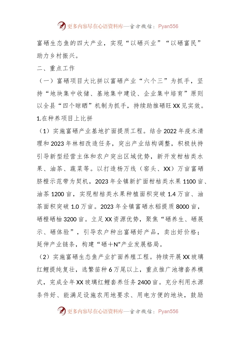 2023年X镇“富硒项目大比拼、乡村振兴大提升”工作方案.docx_第2页