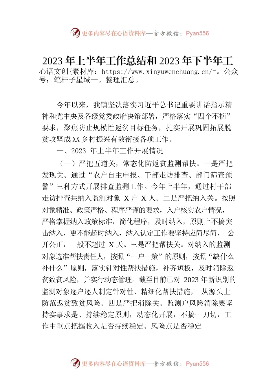 2023年上半年工作总结和2023年下半年工作计划.docx_第1页