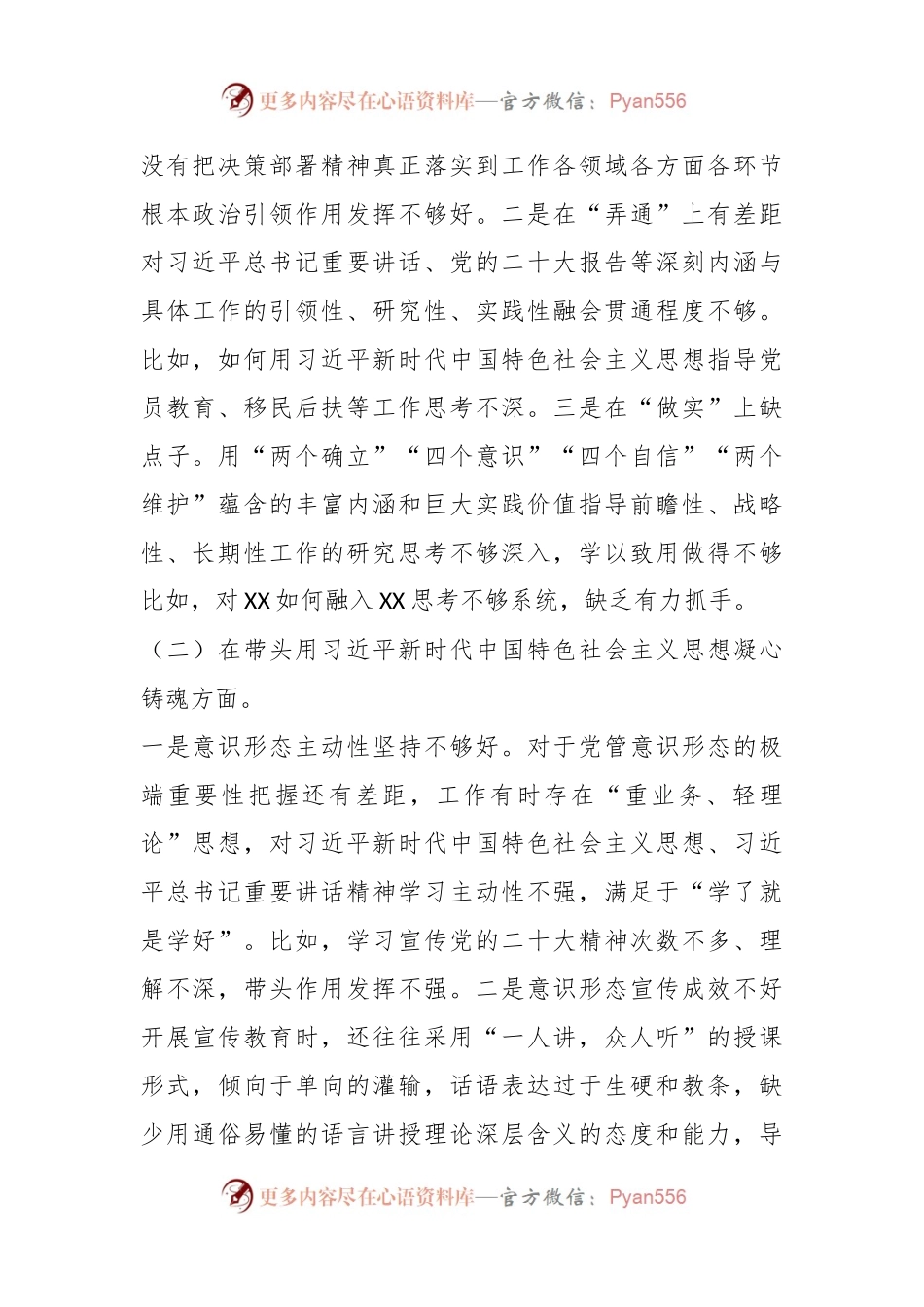 2022年民主生活会乡镇党委书记个人对照检查材料.docx_第2页