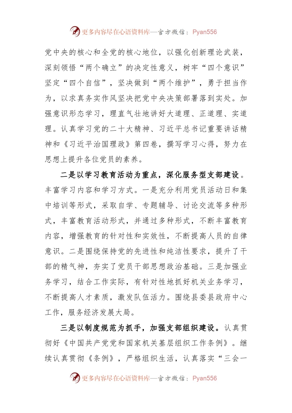 (3篇)党支部2023年第一季度工作总结.docx_第2页
