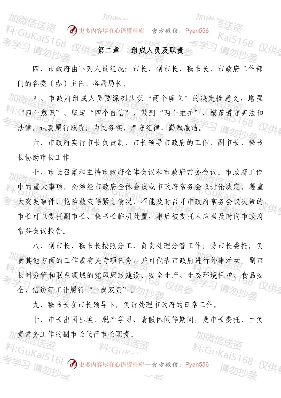 202202X203：XX市人民政府工作规则.docx_第2页
