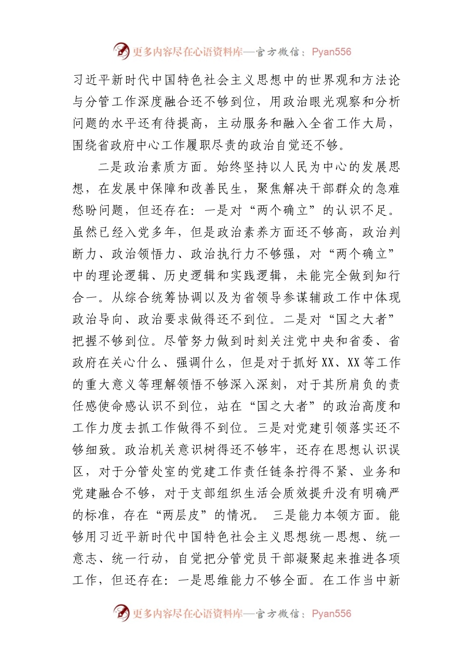 2023年主题教育民主生活会个人对照检查发言提纲.docx_第2页