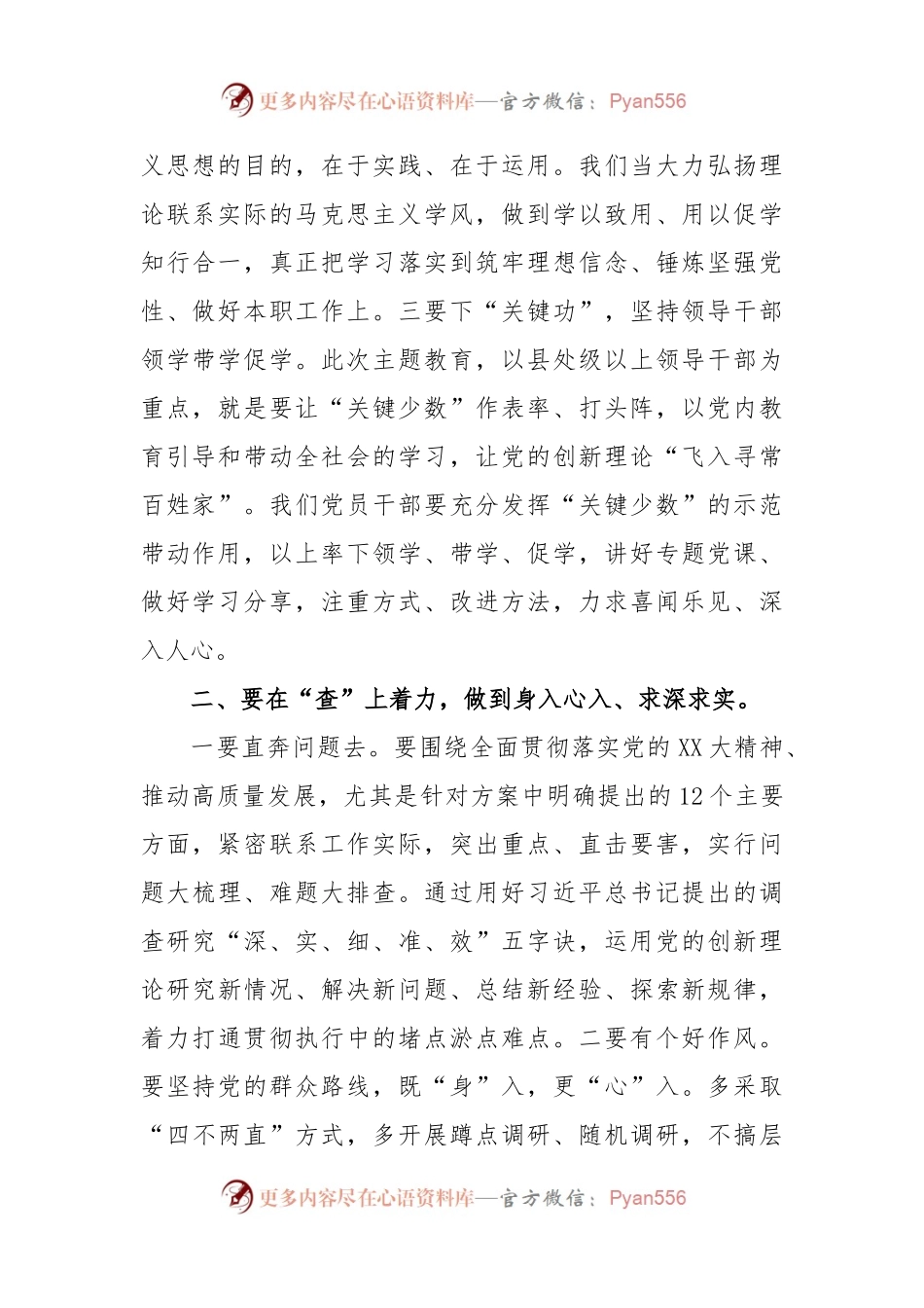 2023年主题教育研讨发言：抓好学查促改四个“关键点”扎实推进主题教育.docx_第2页