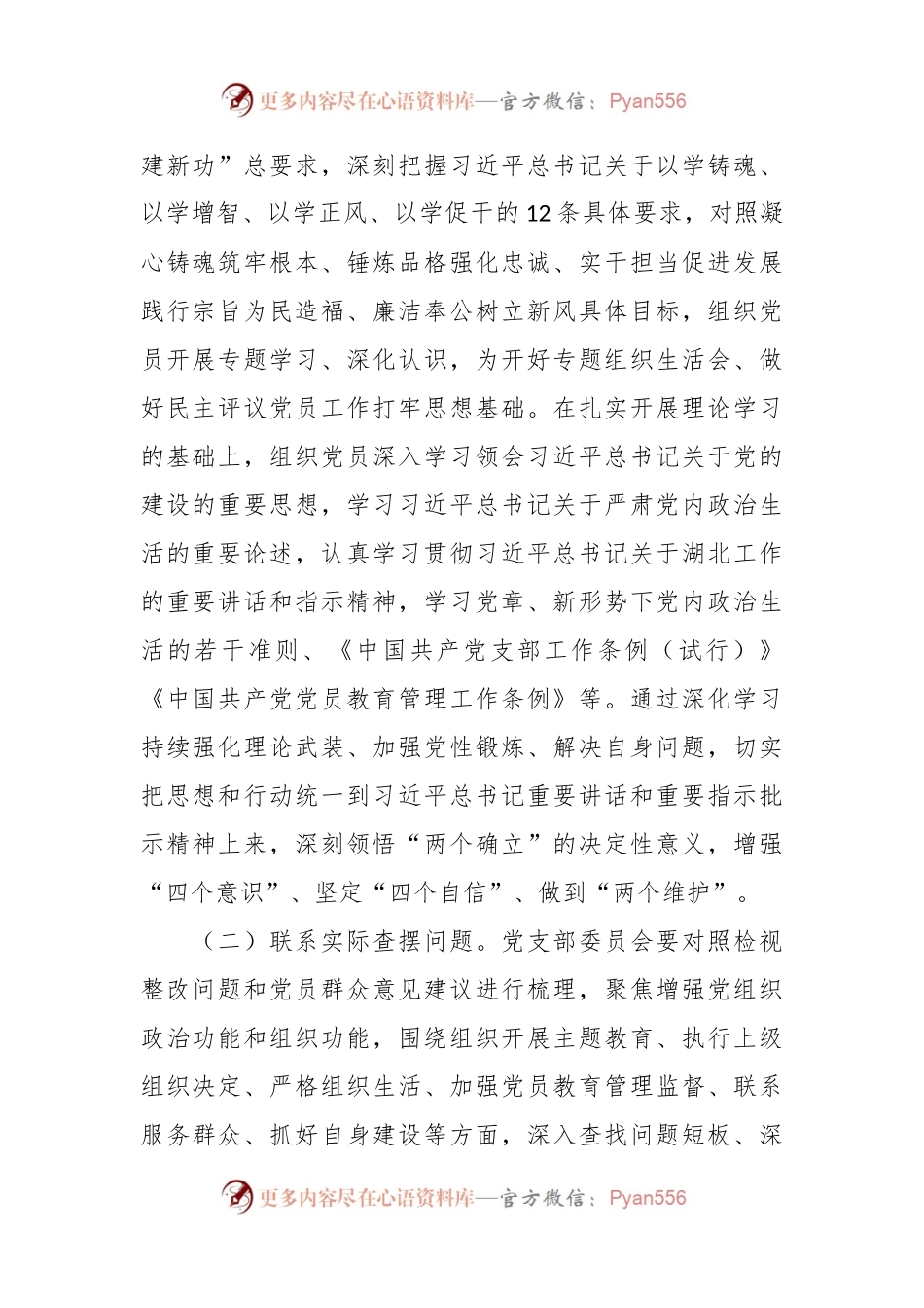 2023年主题教育专题组织生活会和民主评议党员实施方案.docx_第2页