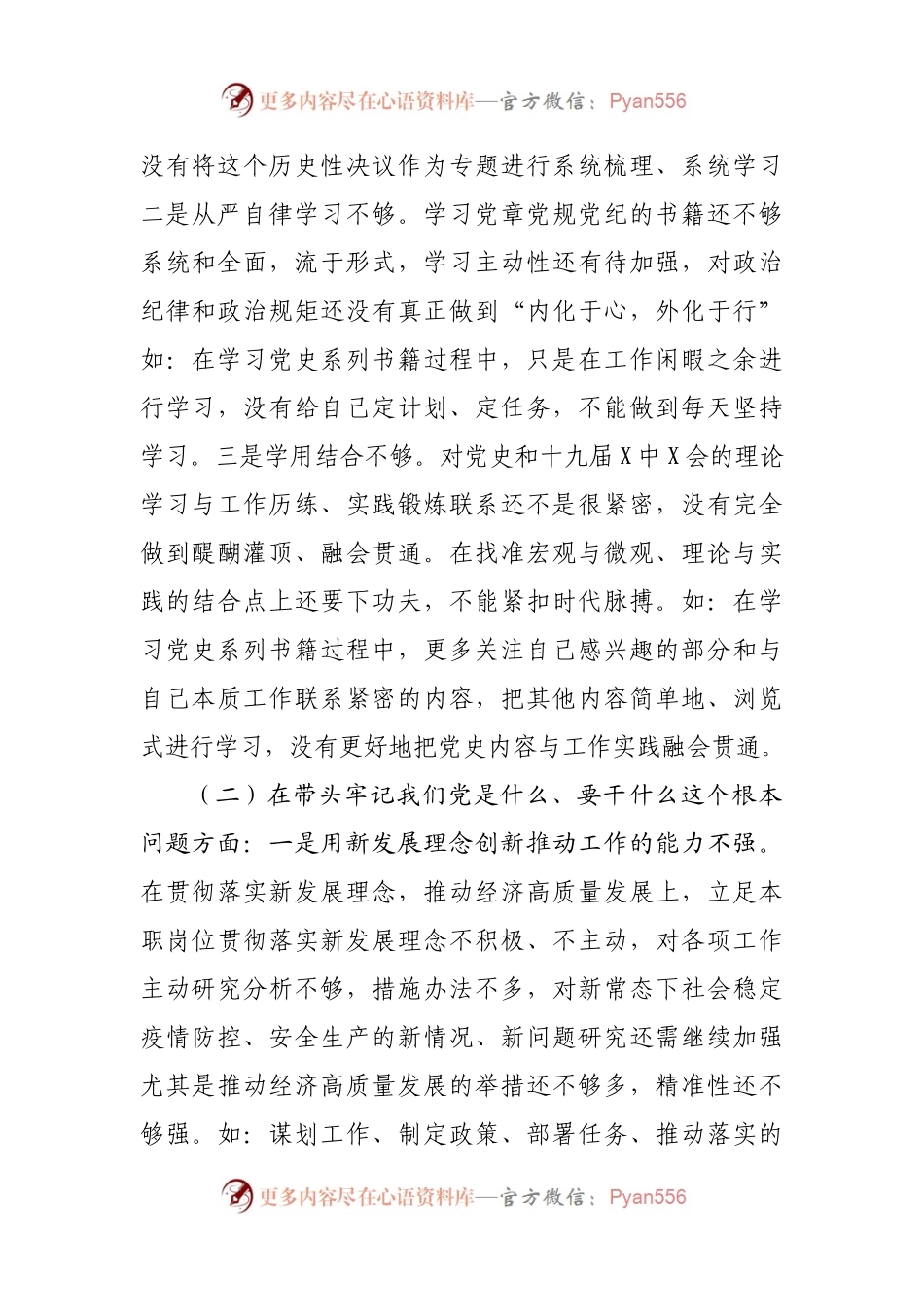 106个人2021年专题民主生活会个人对照检查（工业园）.docx_第2页