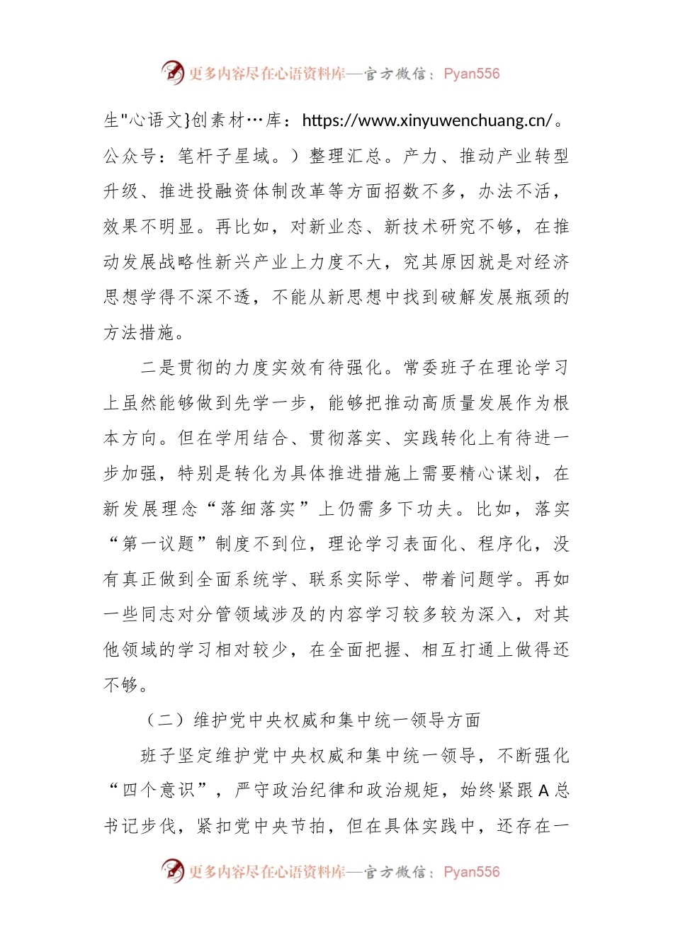 2023年主题教育专题民主生活会班子对照检查.docx_第2页