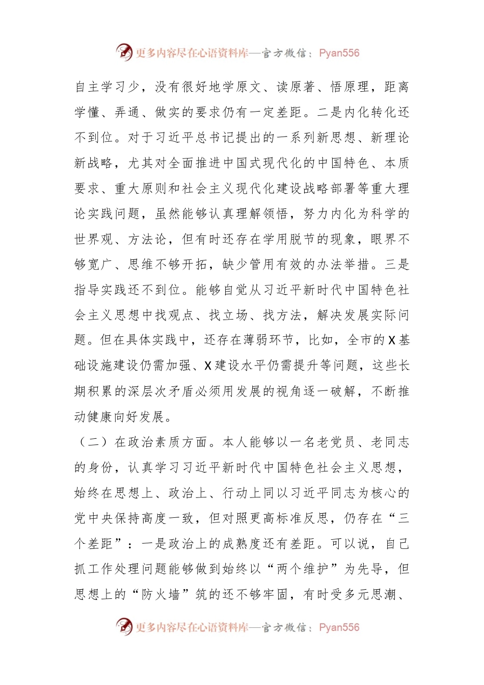 2023年主题教育党性分析报告问题清单.docx_第2页