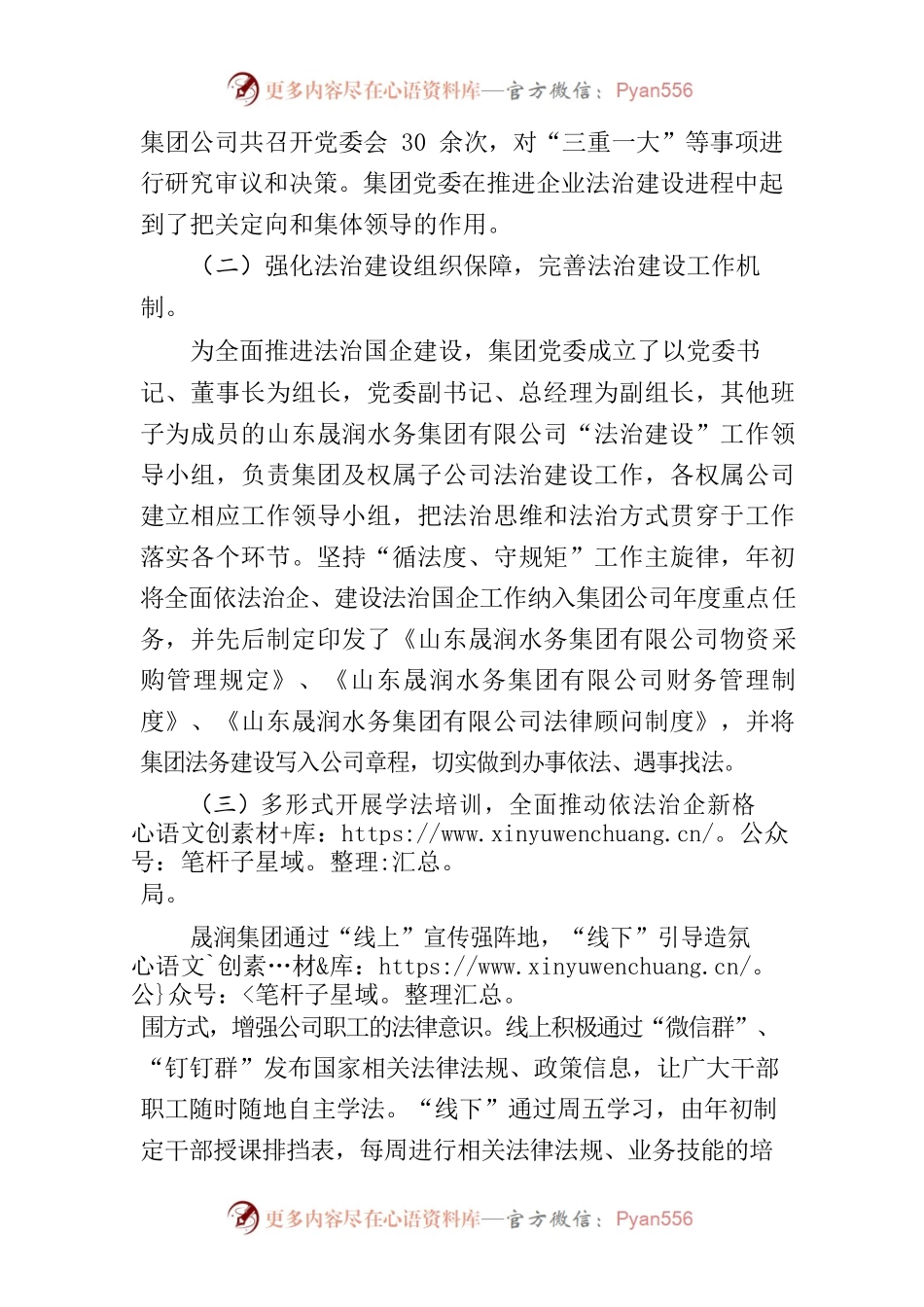 2022年度区属企业主要负责人履行推进法治建设第一责任人职责情况的报告.docx_第2页