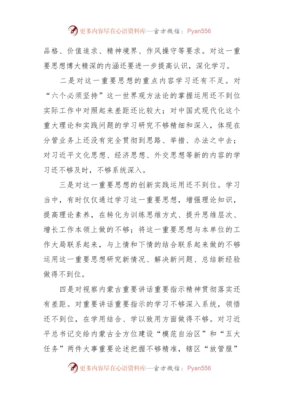 2023年主题教育民主生活会个人对照检查材料（践行宗旨等6个方面） （3）.docx_第2页