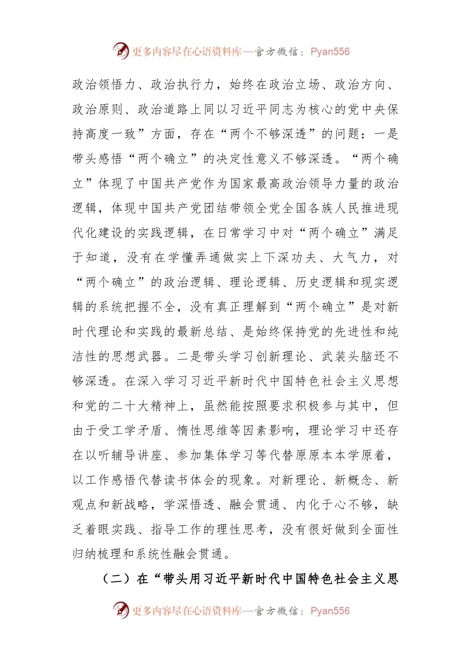 (4篇)书记2022年度民主生活会对照检查材料.docx_第2页