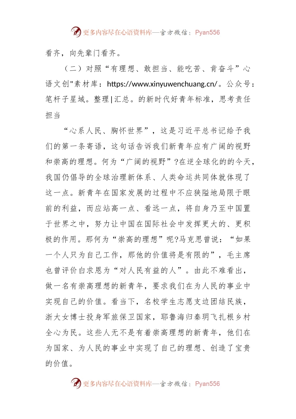 2022年度关于团组织专题组织生活会发言材料.docx_第2页