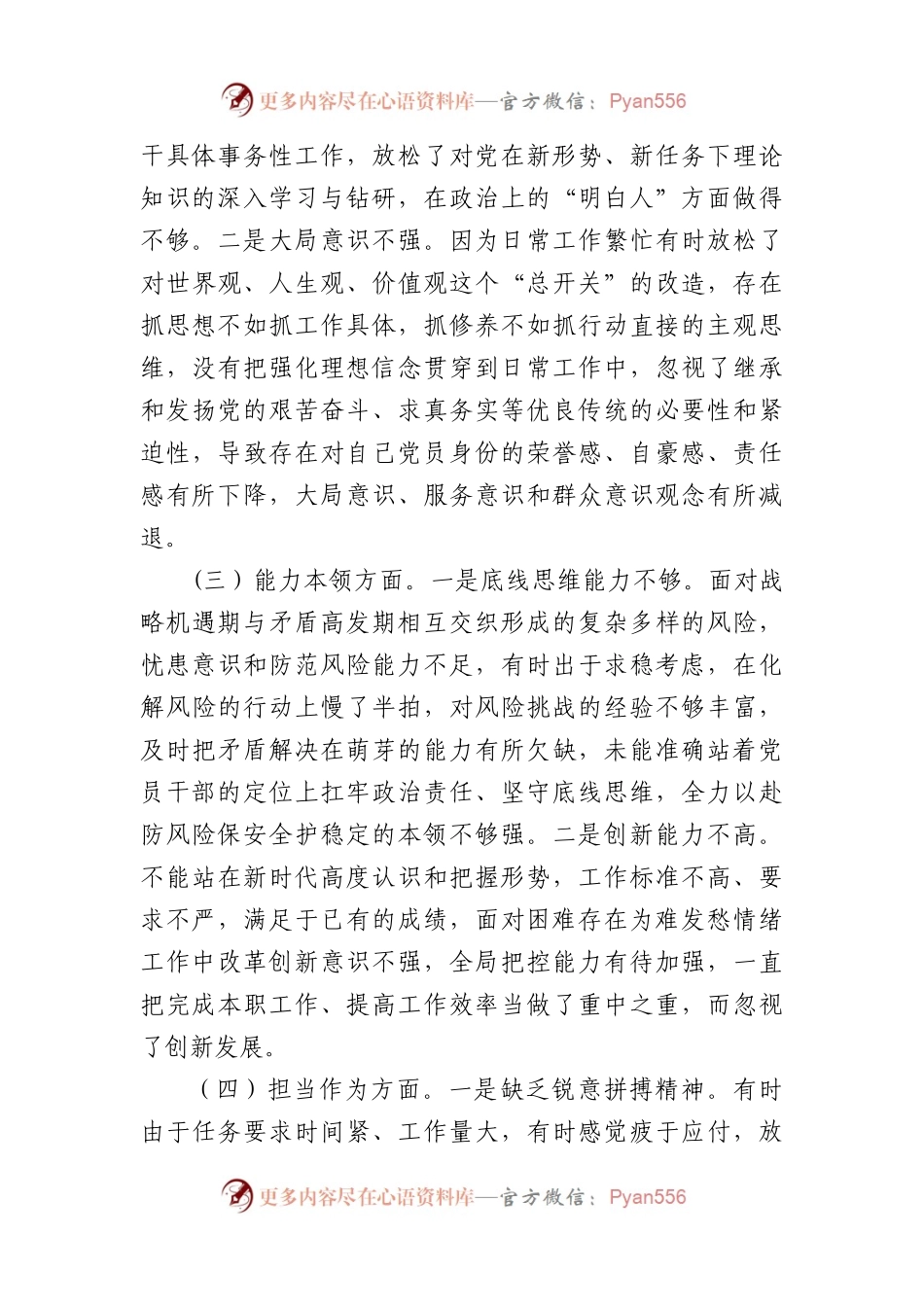 2023年主题教育专题民主生活会党员领导干部个人对照检查材料.docx_第2页