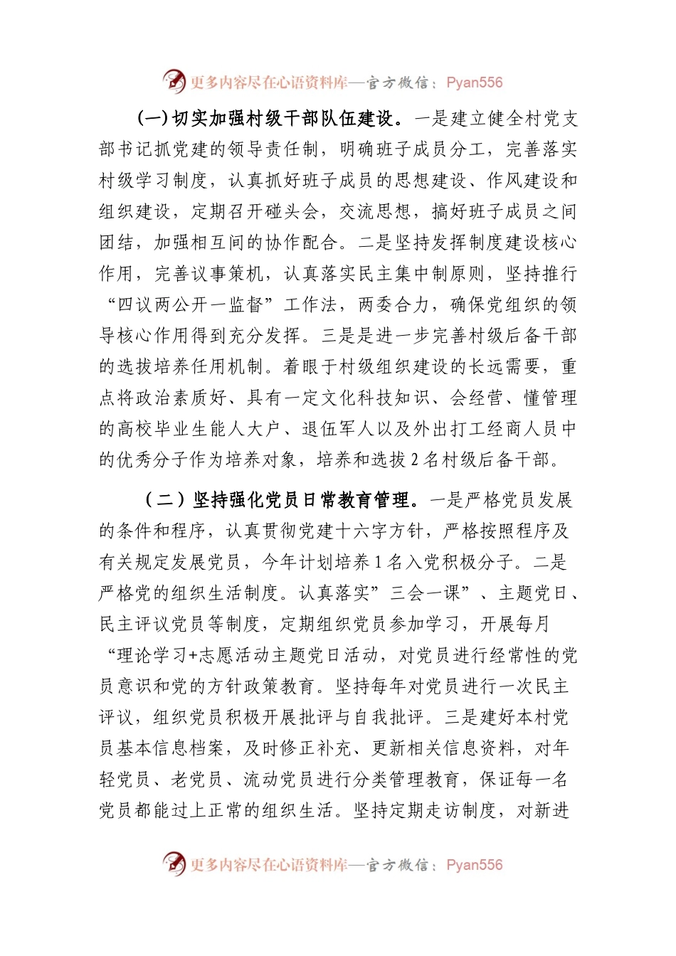 (2篇)村党支部2023年度党建工作计划.docx_第2页