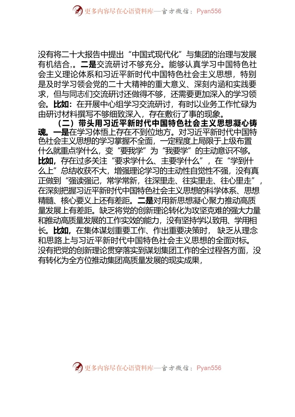 2022年度民主生活会发言提纲.docx_第2页