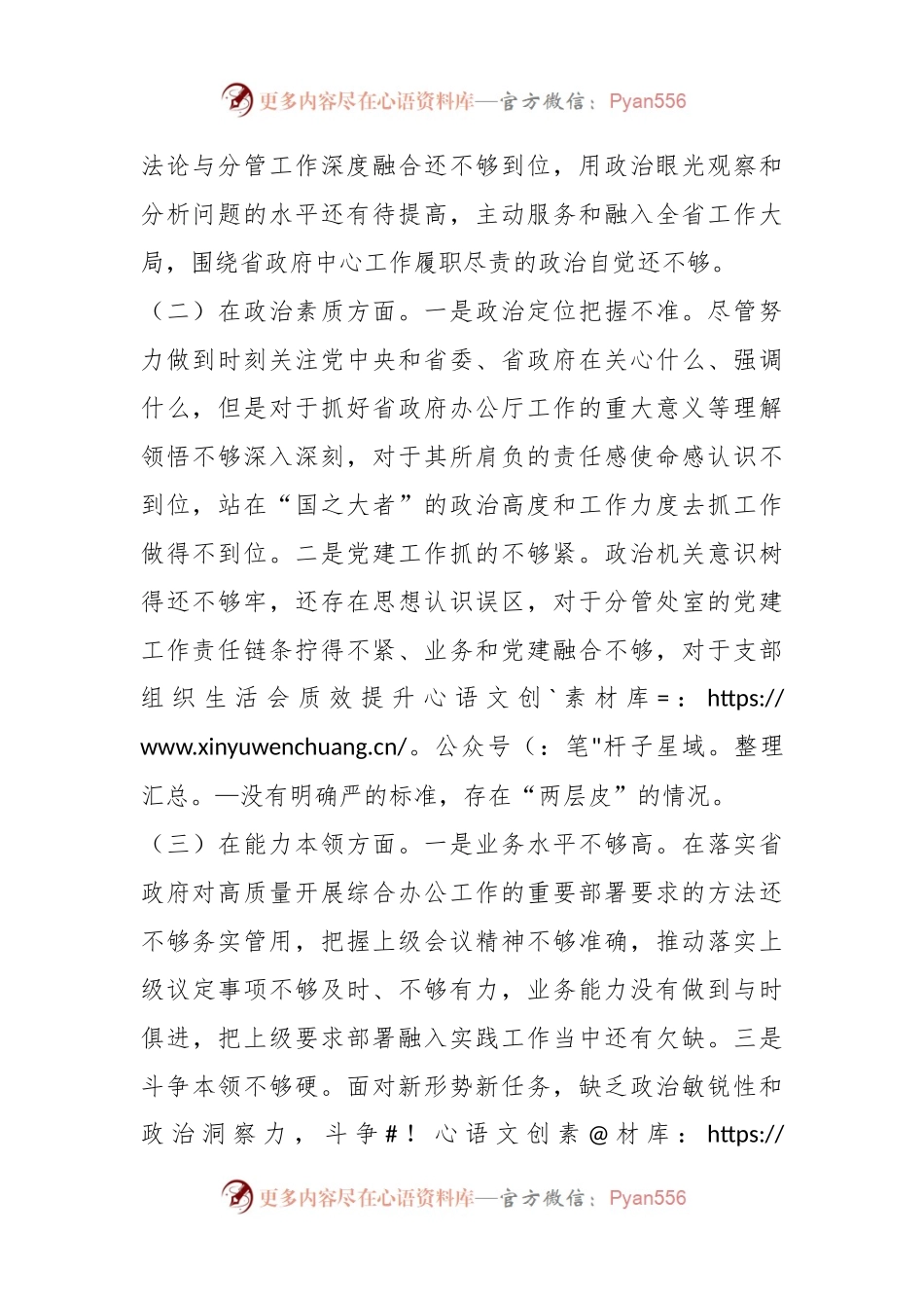 2023年主题教育民主生活会个人对照检查材料 （二）.docx_第2页