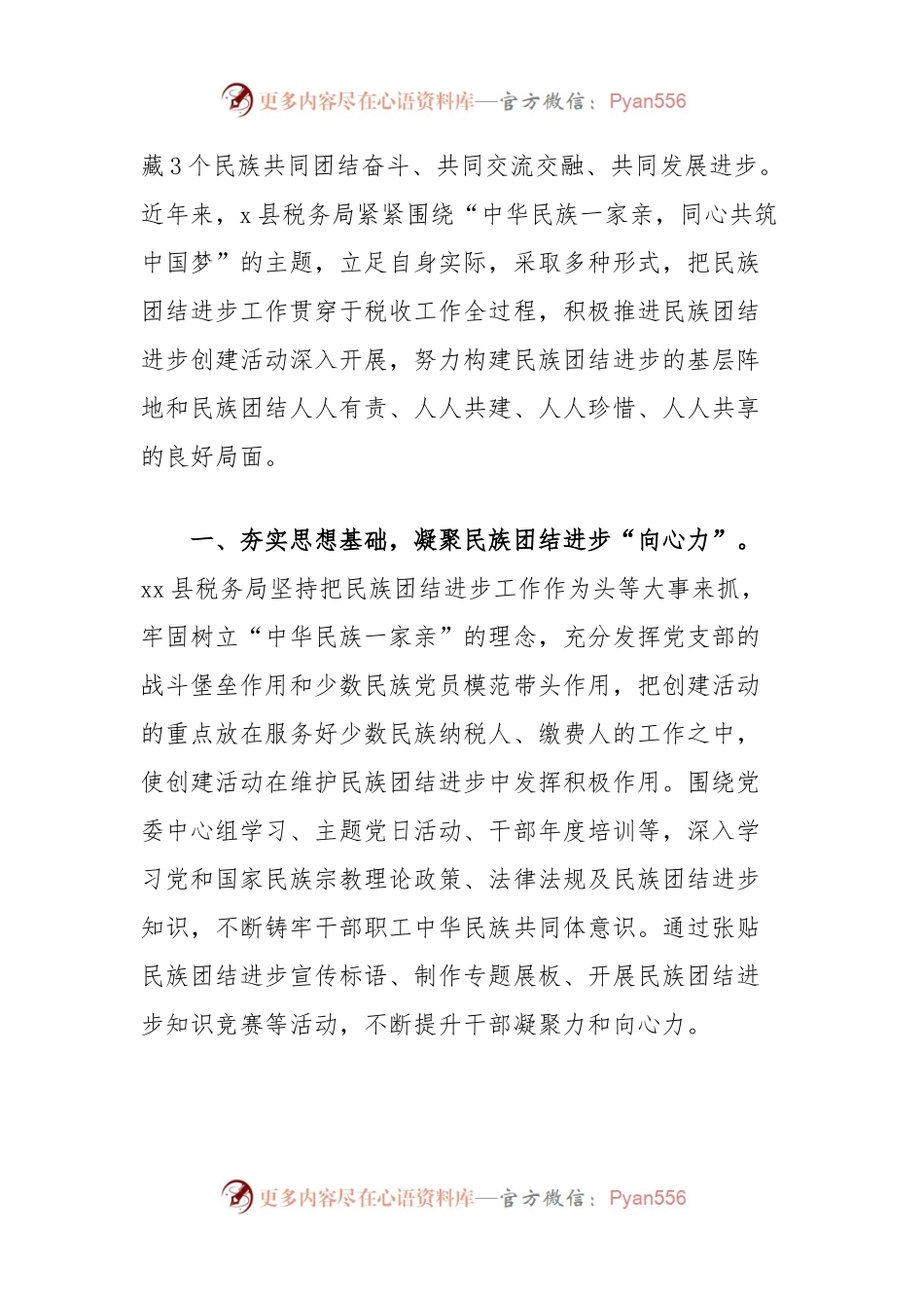(4篇)税务局民族团结进步创建工作经验材料汇编.docx_第2页