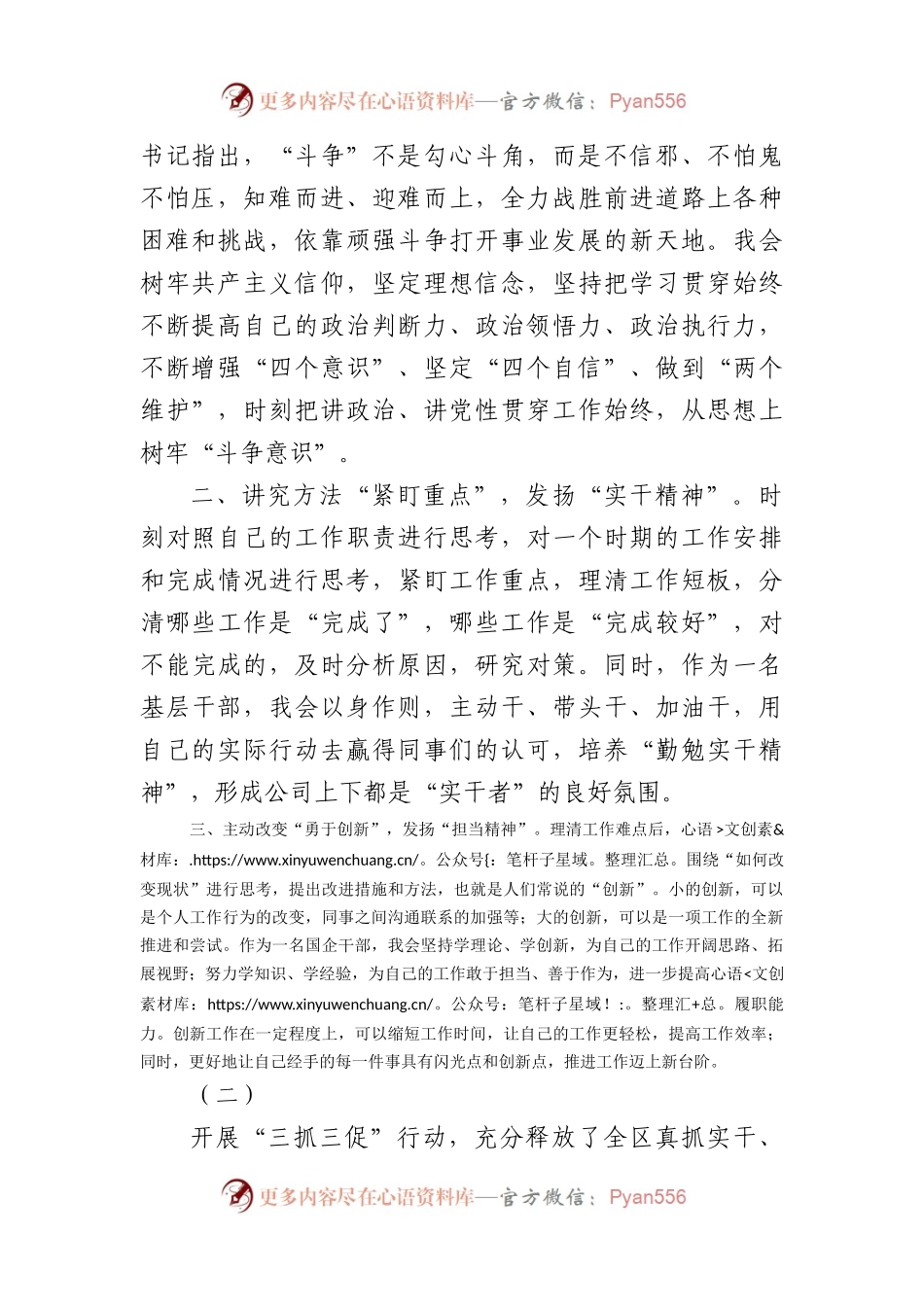 (5篇)开展“三抓三促”（抓学习促提升、抓执行促落实、抓效能促发展）行动专题研讨心得发言材料.docx_第2页