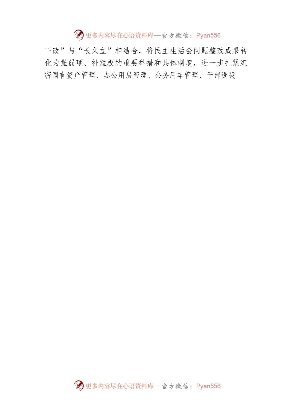 2023年专题民主生活会表态发言.docx_第2页