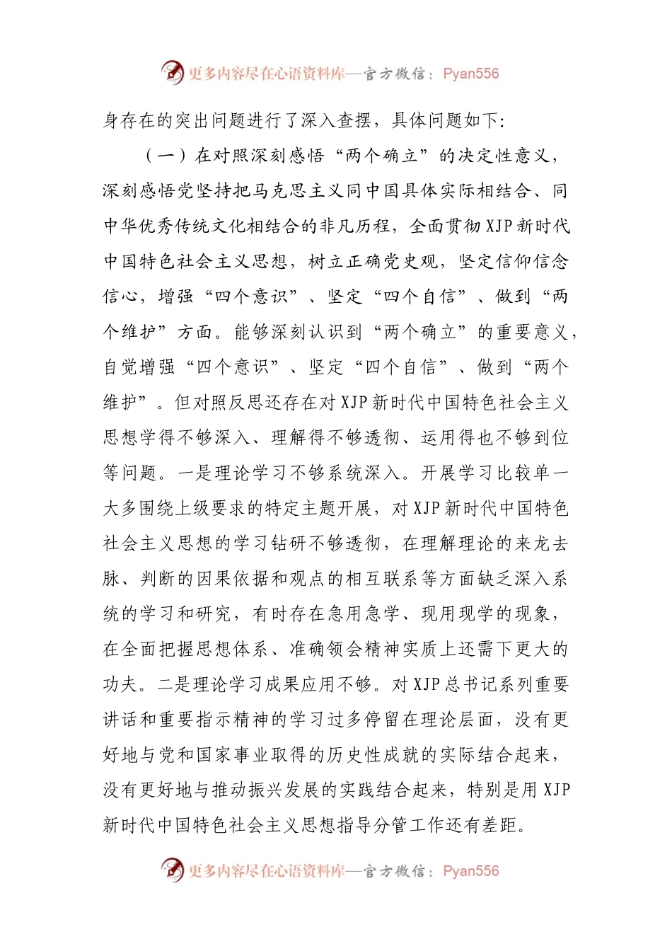 14个人2021年专题民主生活会对照检查（副职）.docx_第2页
