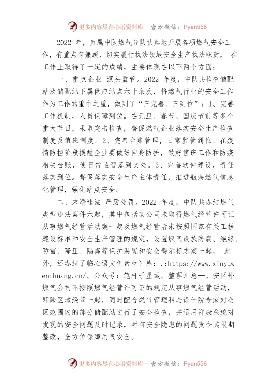 2022年燃气分队总结.docx_第1页