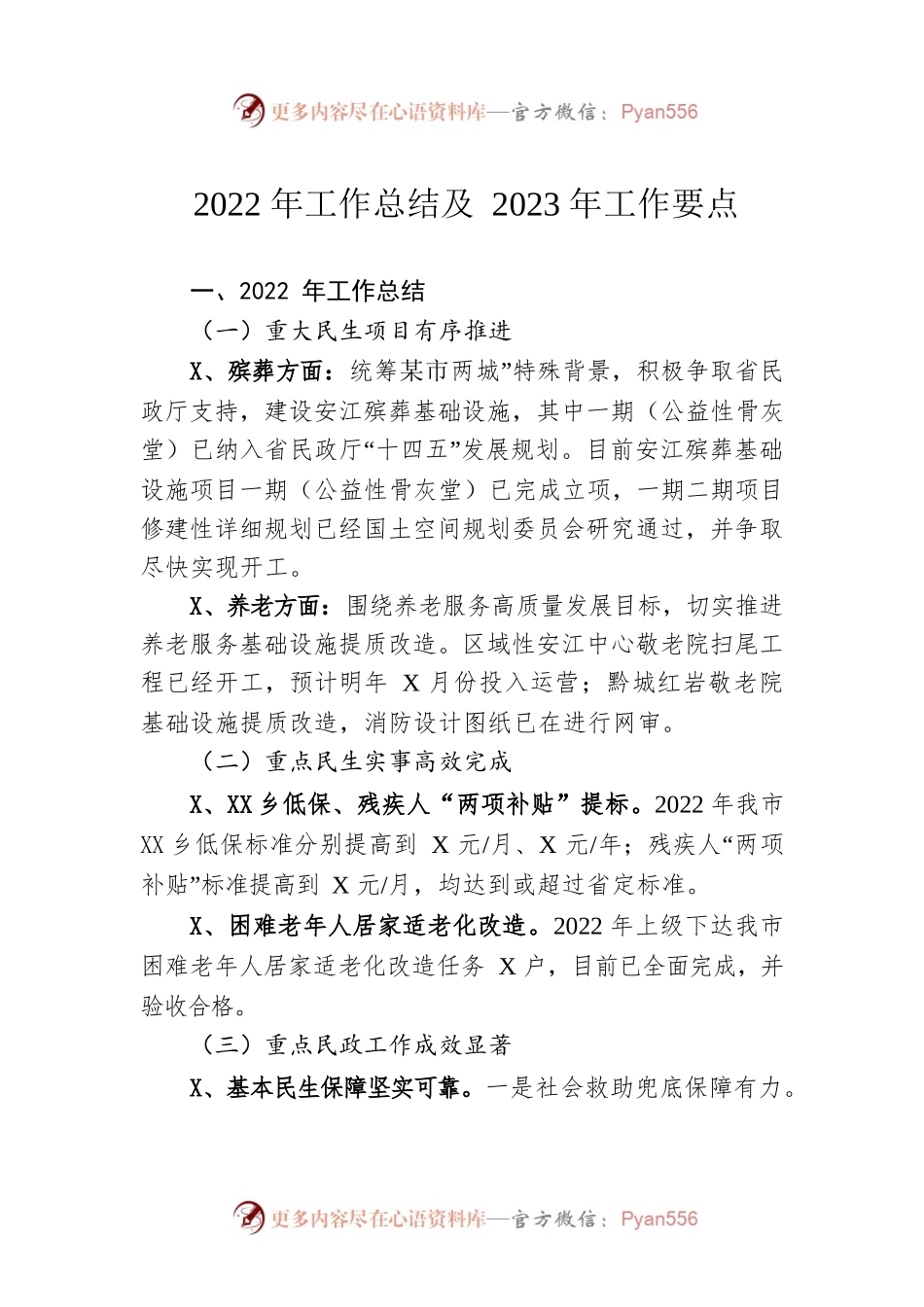 2022年工作总结及2023年工作要点.docx_第1页