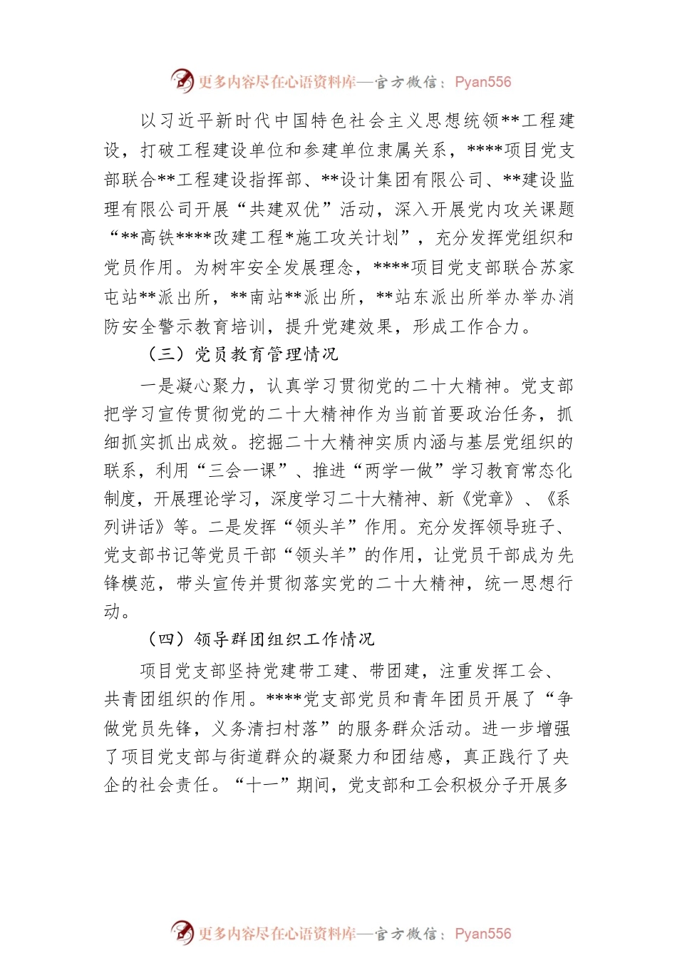 2022年项目支部党建工作年终总结.docx_第2页