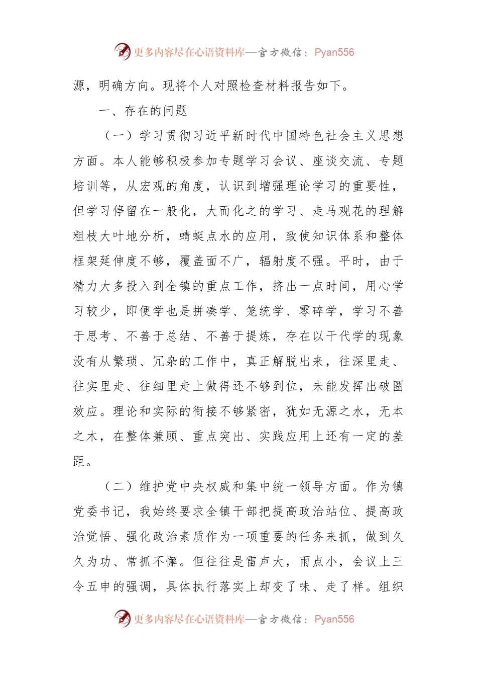 2023年主题教育专题民主生活会个人对照检查 乡镇书记（践行宗旨等6个方面+案例剖析+上年度整改+个人事项）.docx_第2页