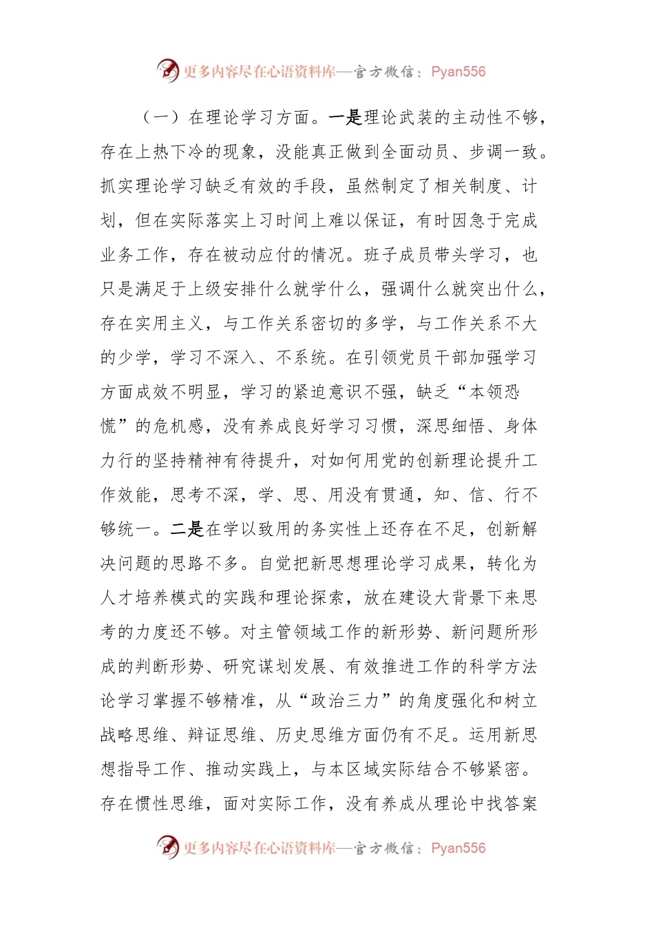 2023年主题教育组织生活会发言稿提纲.docx_第2页