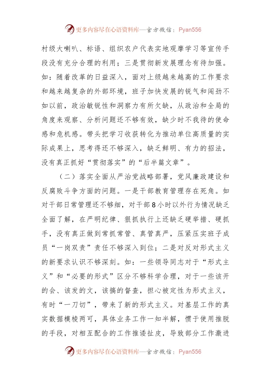2023年农业农村局党组班子对照检查材料.docx_第2页