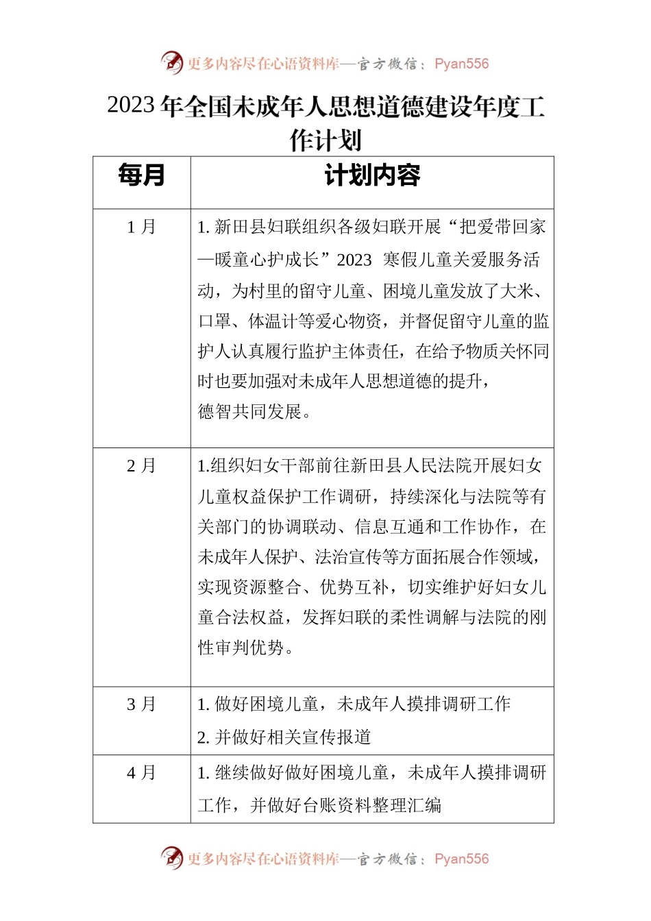 2023年全国未成年人思想道德建设年度工作计划.docx_第1页