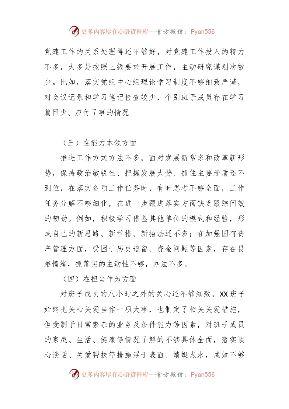 2023年主题教育专题民主生活会班子 对照检查材料（二）.docx_第2页