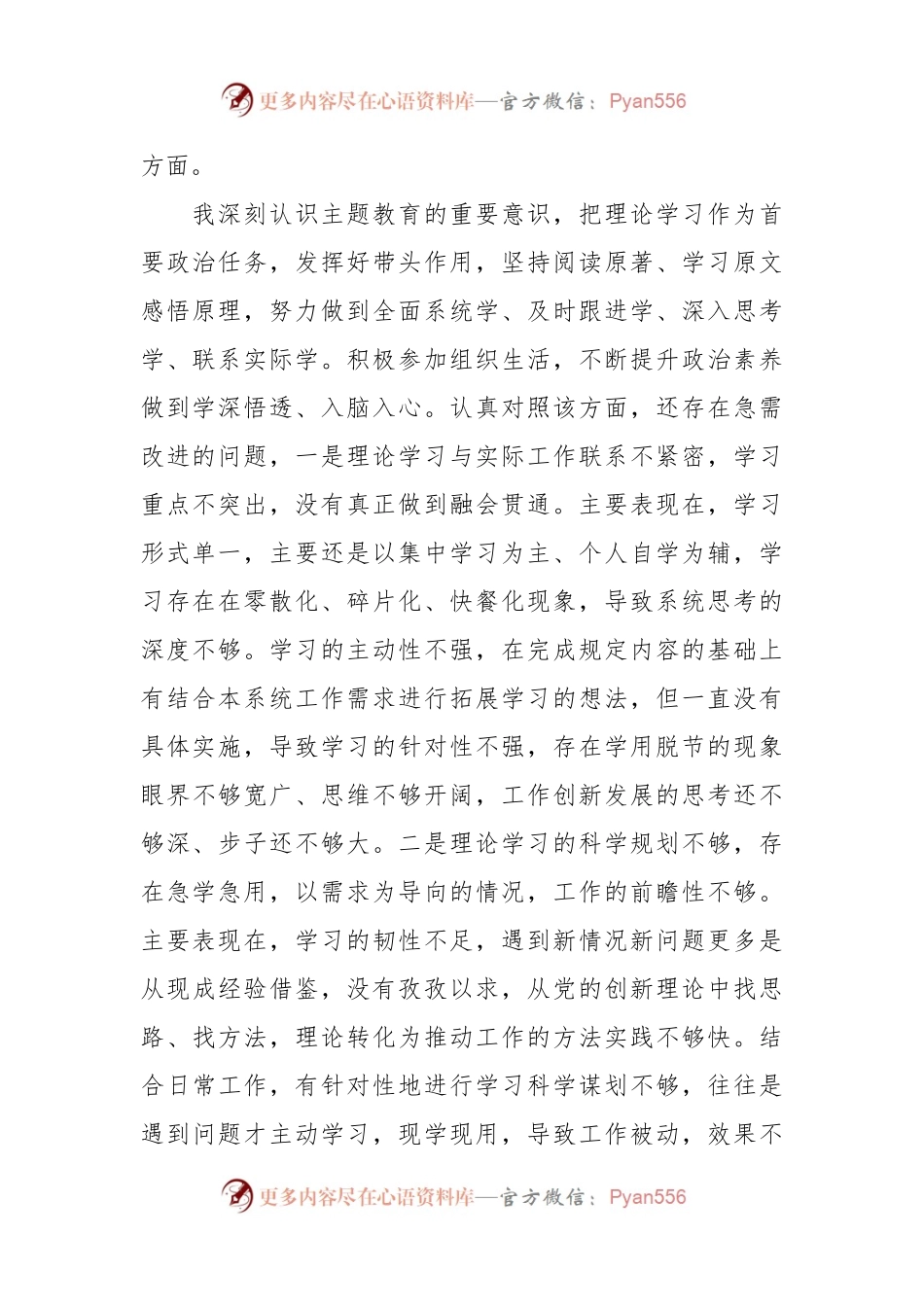 2023年主题教育专题民主生活会乡科级主要领导个人发言稿提纲（新6个方面）.docx_第2页