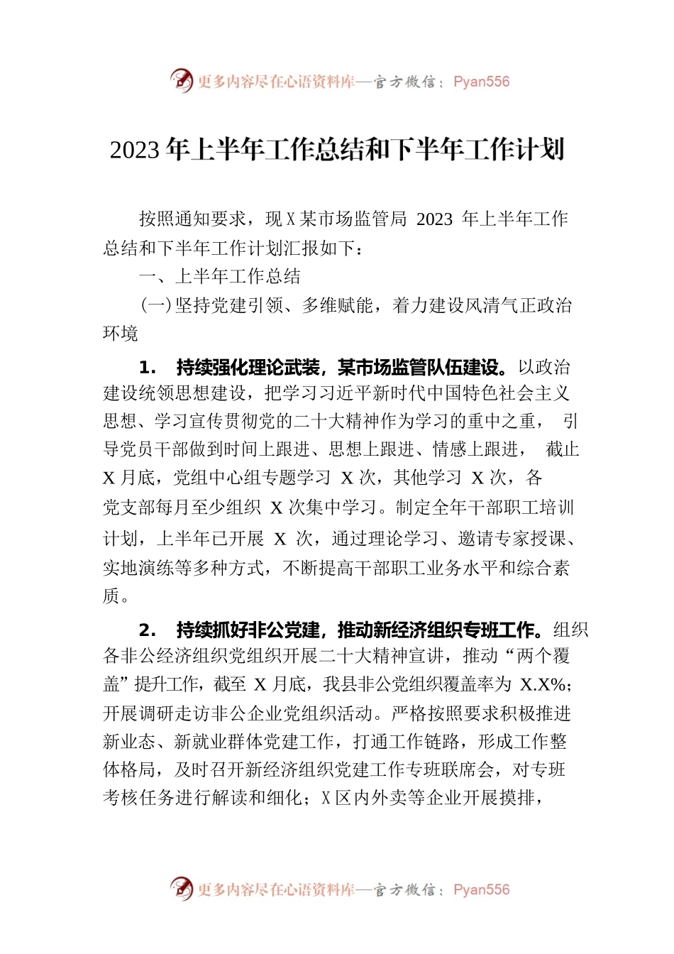 2023年上半年工作总结和下半年工作计划（20230706）.docx_第1页