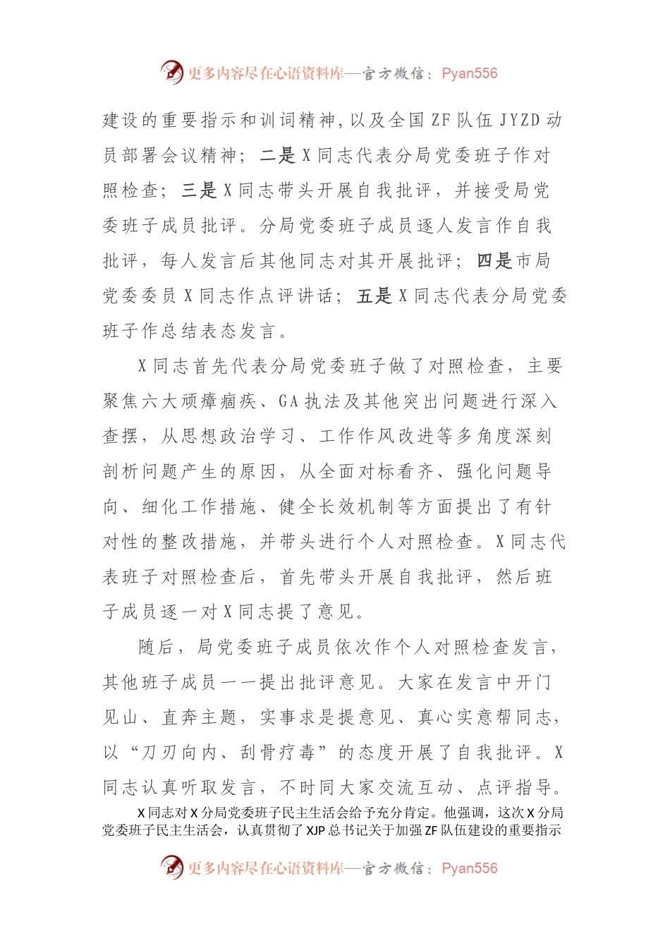 2021年政法队伍教育整顿专题民主生活会情况总结报告.docx_第2页