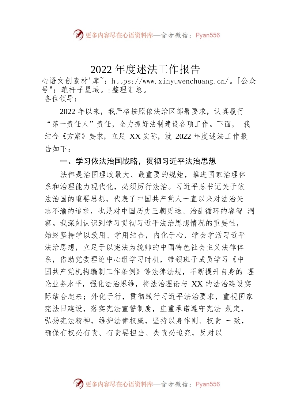 2022年度述法工作报告.docx_第1页