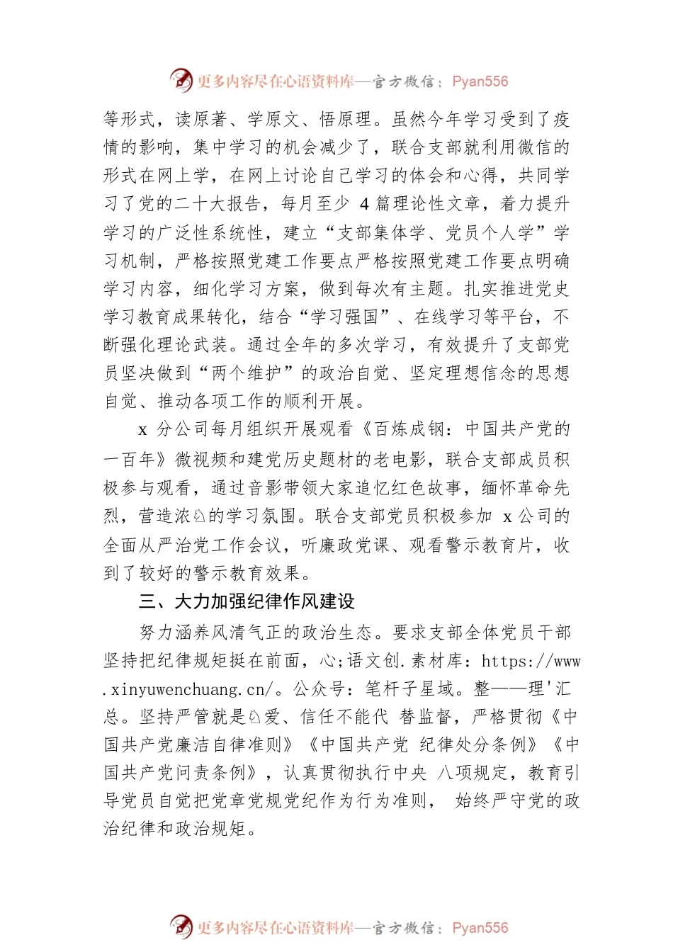 2022年公司联合党支部书记抓党建工作述职报告.docx_第2页