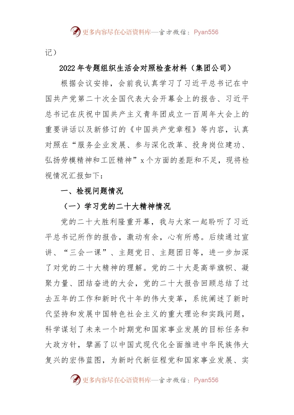 (5篇)党支部书记、党员、集团公司领导在年度专题组织生活会个人对照检查材料汇编.docx_第2页