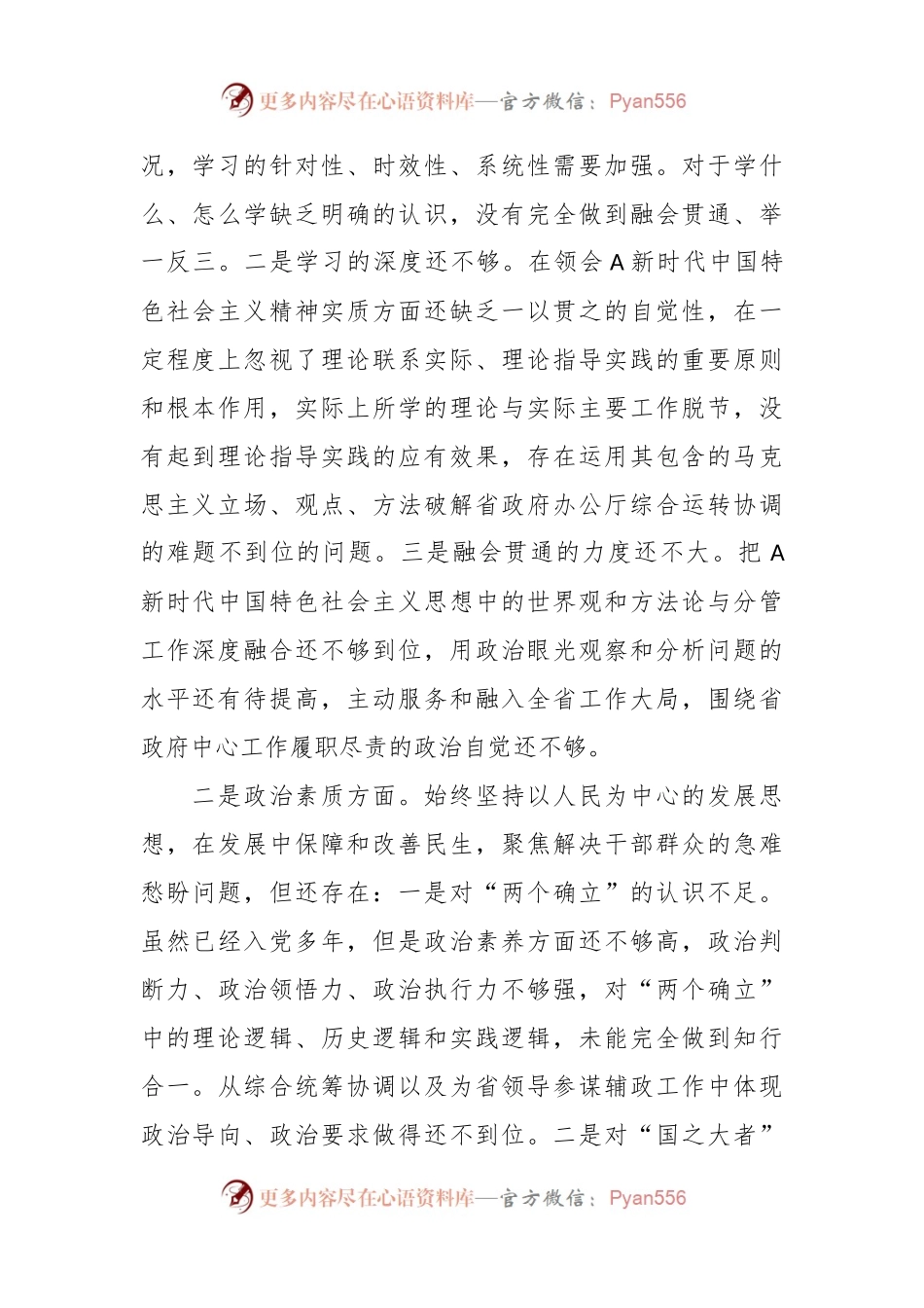 2023年主题教育民主生活会领导干部个人在对照六个方面发言提纲.docx_第2页