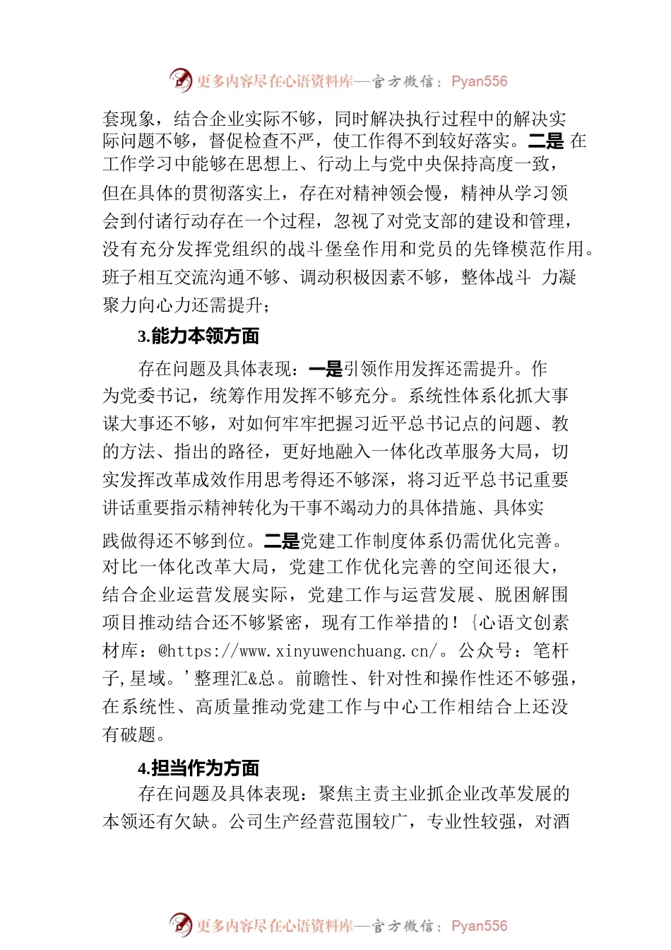 2023年主题教育专题民主生活会公司个人对照检查材料.docx_第2页