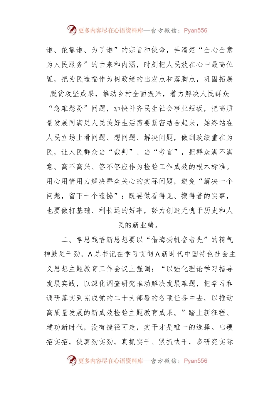 2023年交流发言：学思践悟勇担当砥砺奋进新征程.docx_第2页