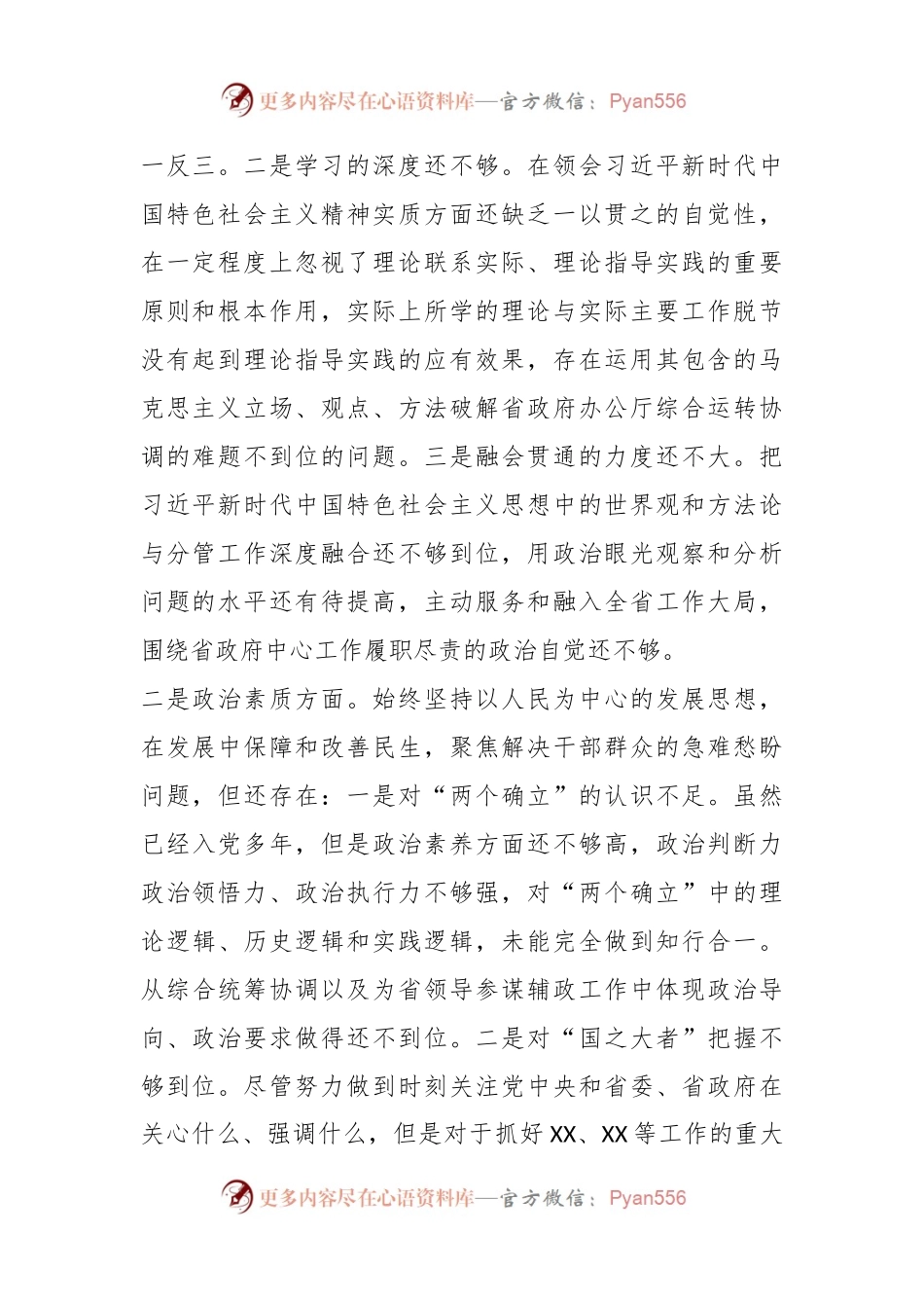 2023年主题教育民主生活会领导干部个人发言提纲.docx_第2页