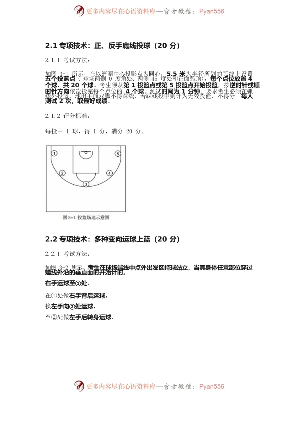 2023年体育教师体育技能考试方法和评分标准.docx_第2页