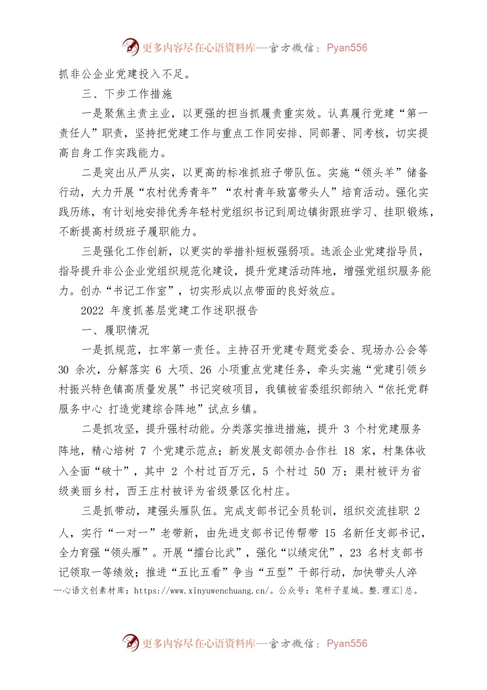 2022年度抓基层党建工作述职报告（4篇）.docx_第2页