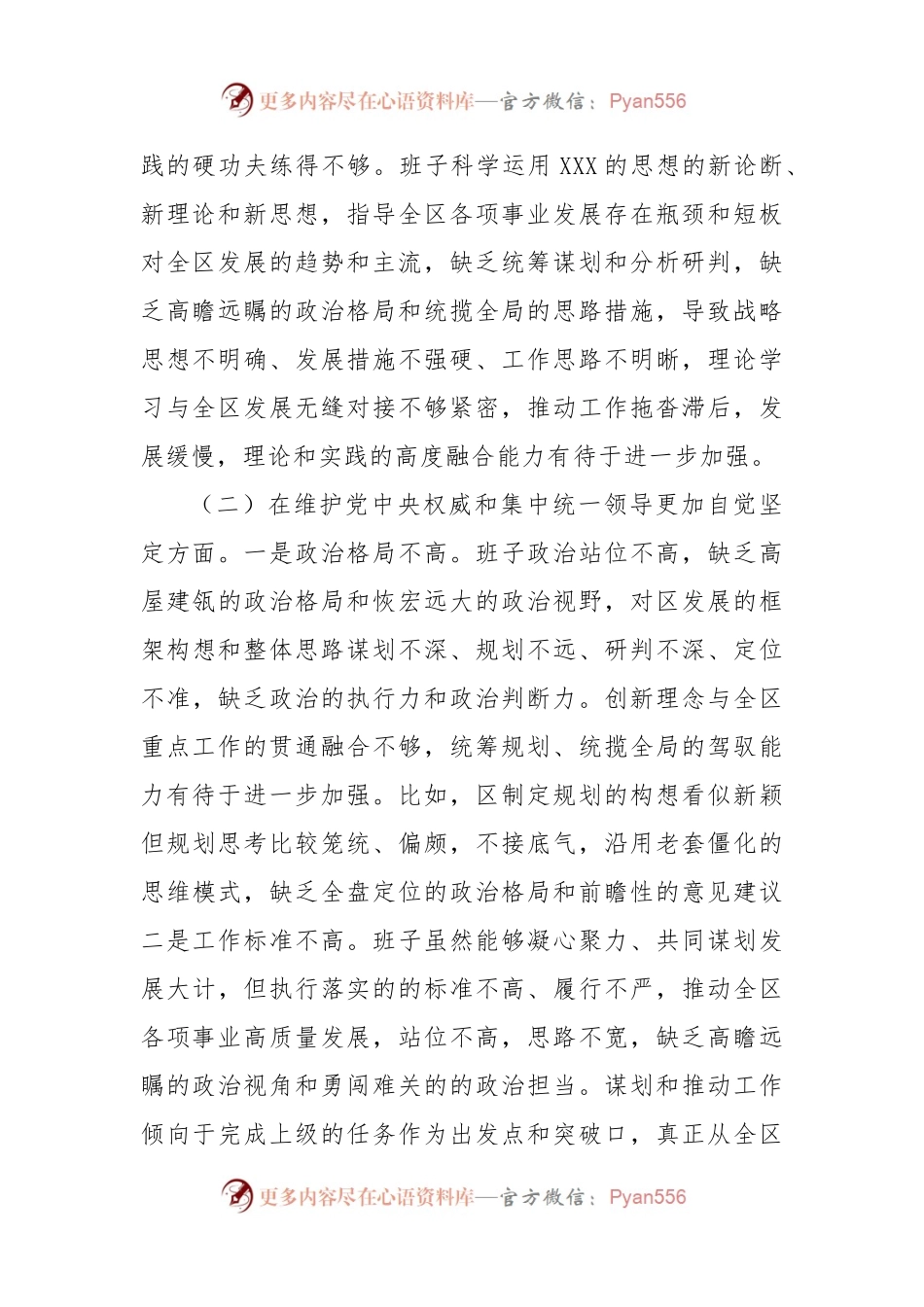 2023年主题教育民主生活会个人对照检查材料 (1).docx_第2页