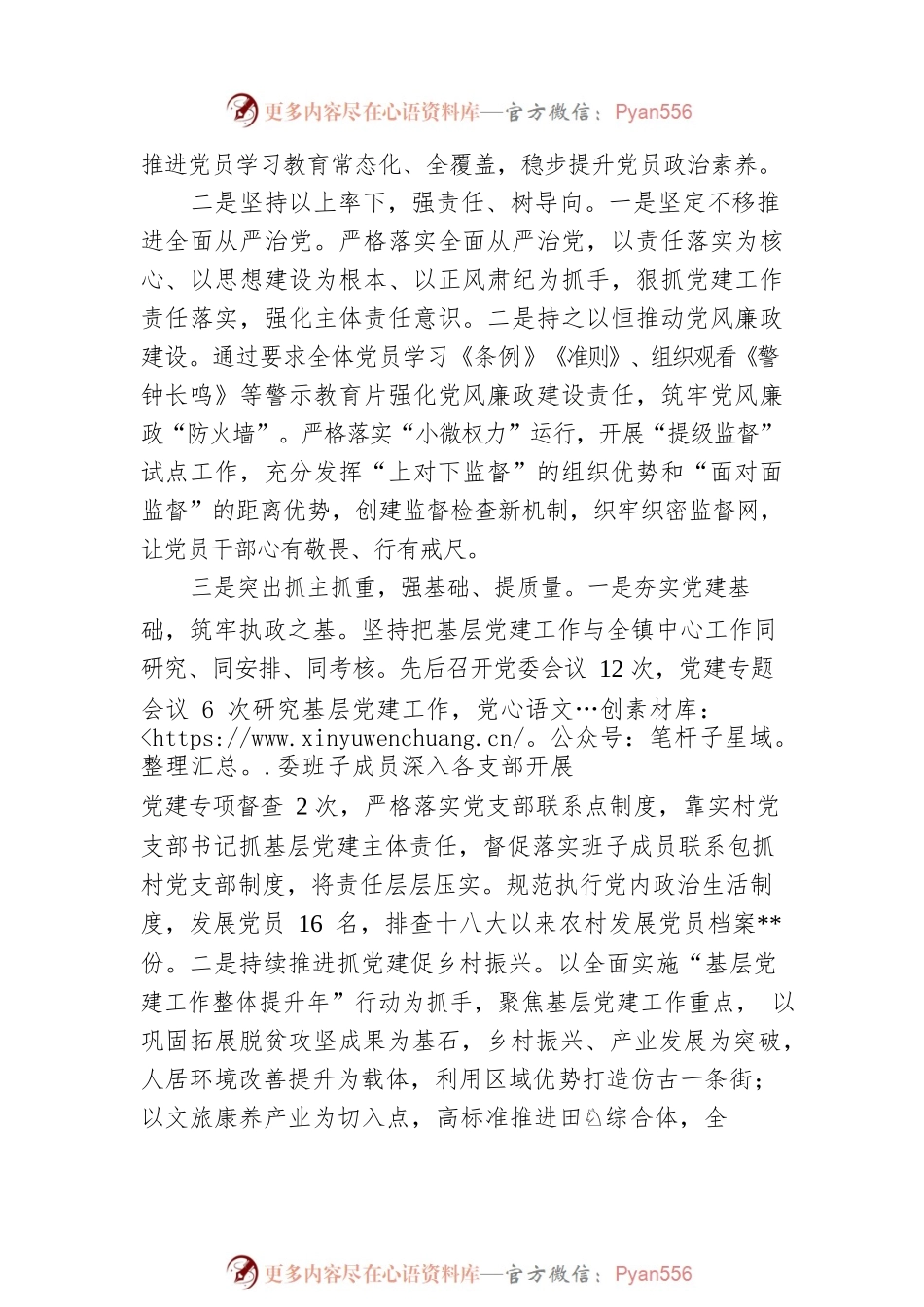 2022年党组织书记抓基层党建及履行全面从严治党责任述职报告.docx_第2页