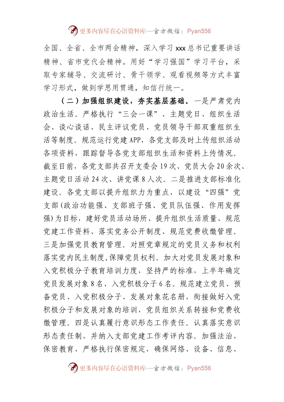 2023年上半年局党建工作总结及下半年工作计划.docx_第2页