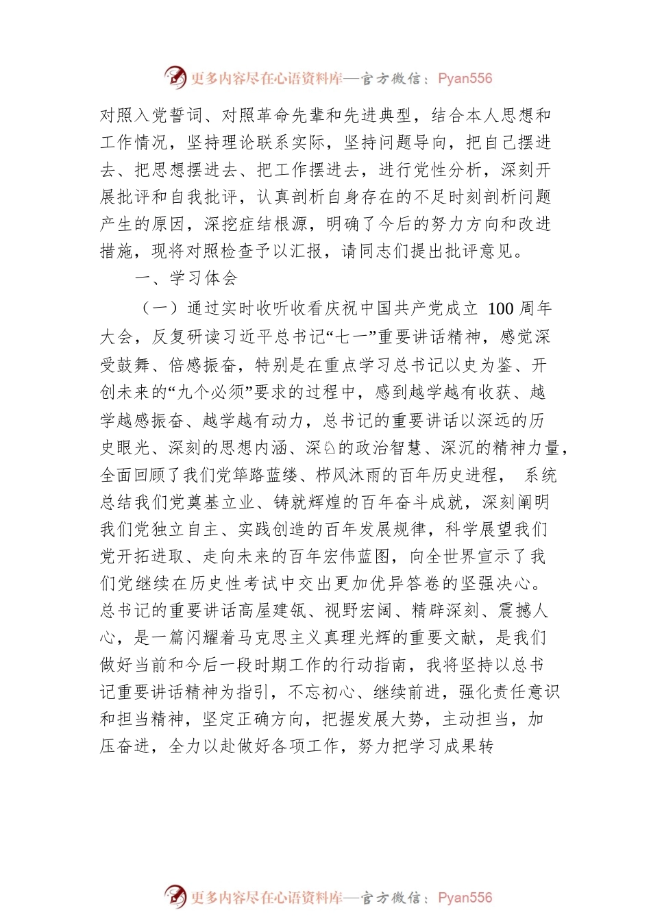2021年组织生活会党支部书记对照检查材料.docx_第2页