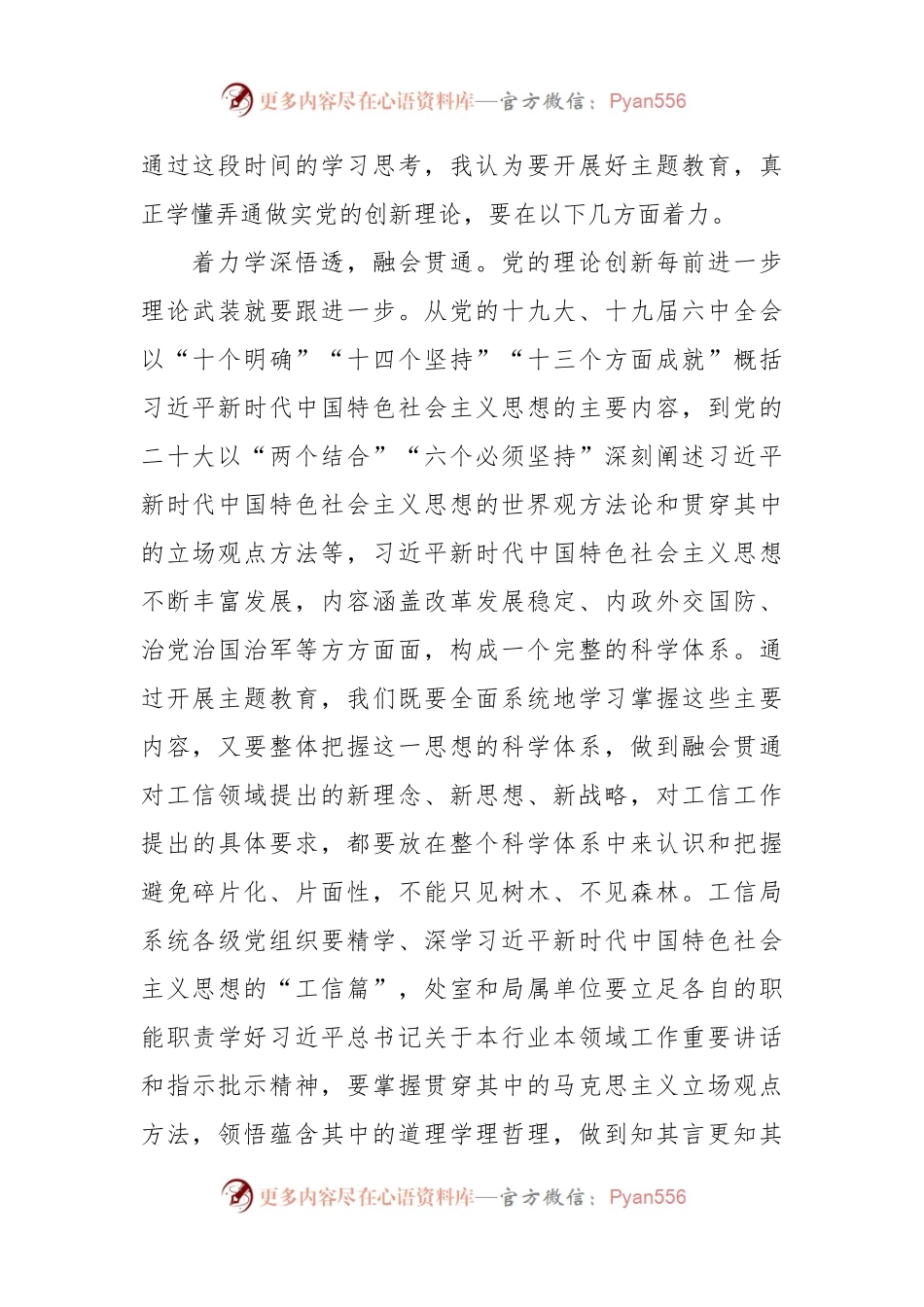 2023局长在专题读书班上的发言材料.docx_第2页