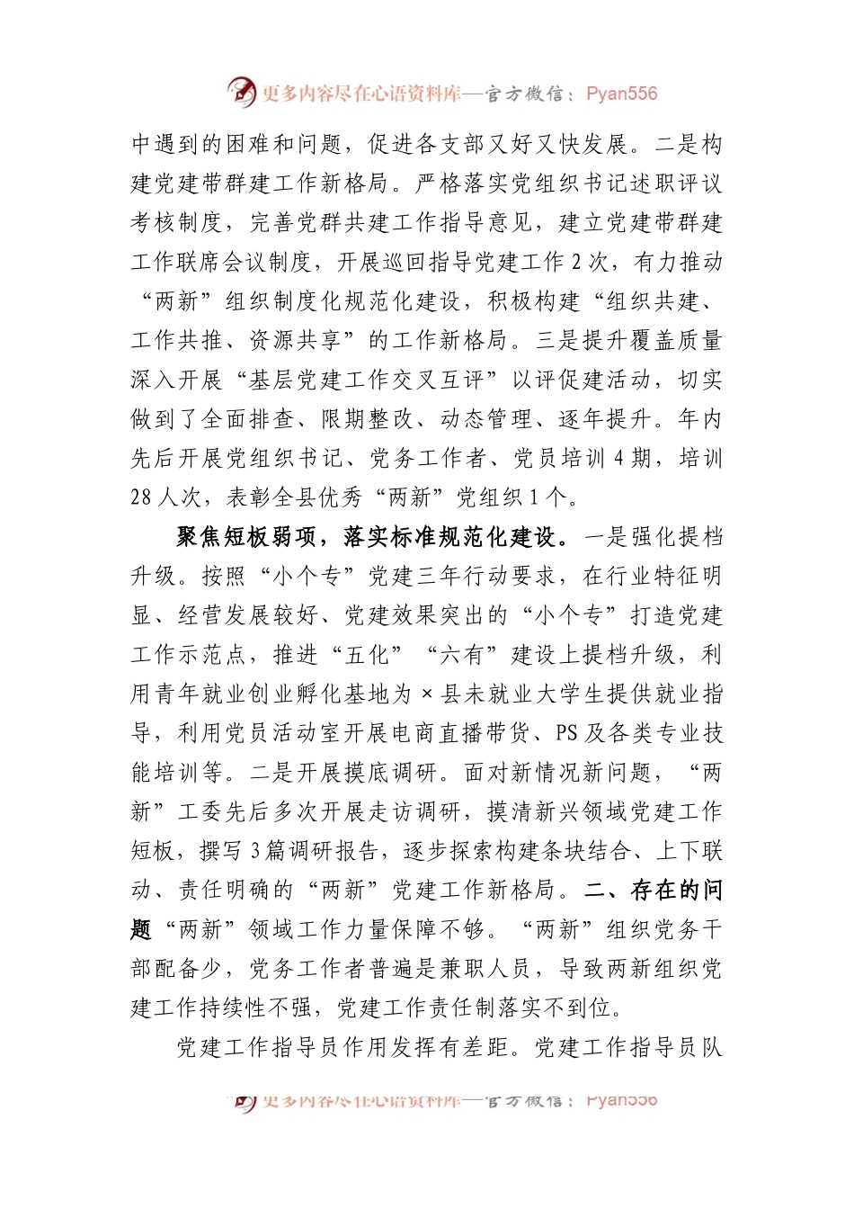 (6篇)两新工委书记2022年度抓基层党建述职报告汇编.docx_第2页